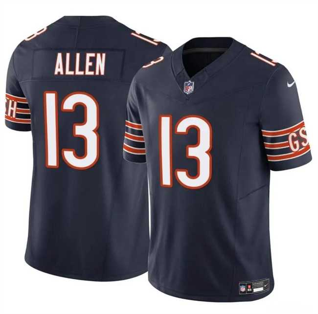 Men & Women & Youth Chicago Bears #13 Keenan Allen Navy 2023 F.U.S.E. Vapor Stitched Jersey